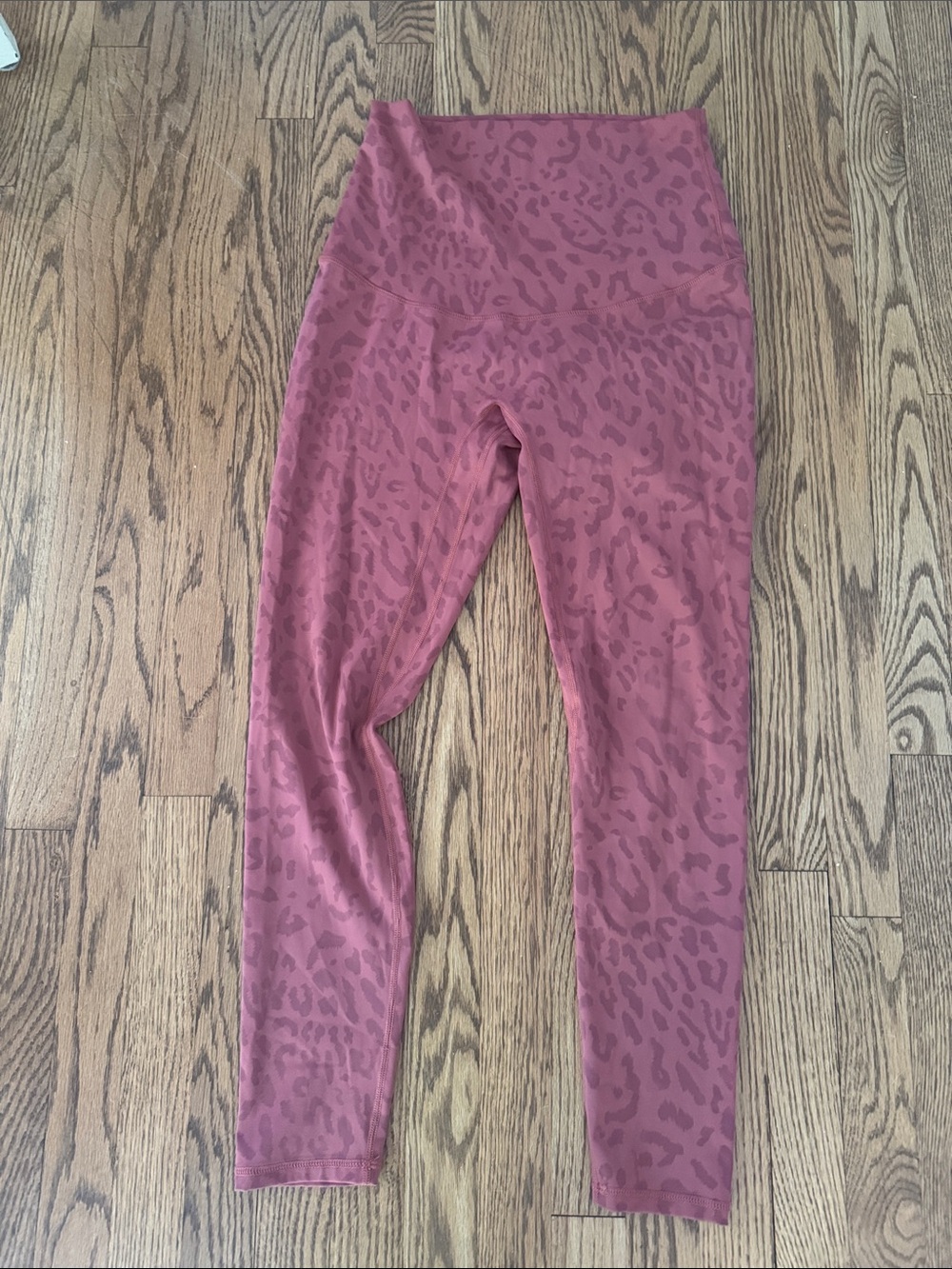 Maternity Pink Leopard Print Leggings